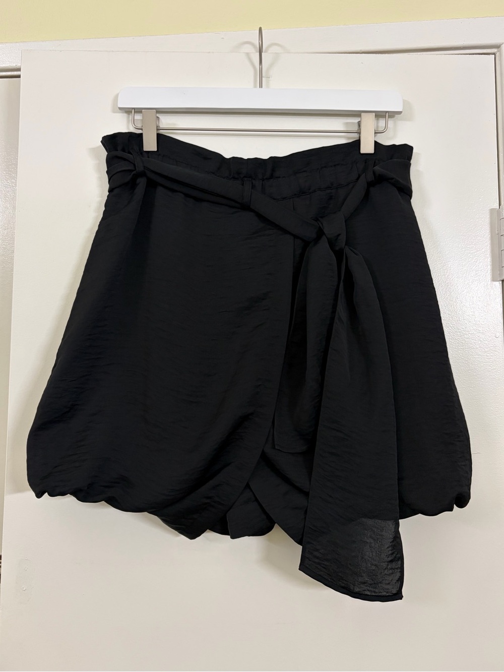 Cop.Copine Denali Jupe Culotte Black Wrap Tie Avant Garde Y2K Shorts Size 2